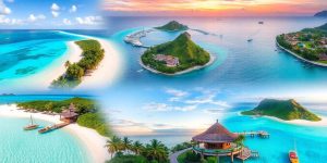 Exotic vacation destinations popular among celebrities.