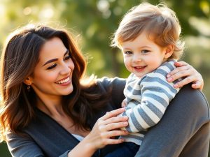 Părinți celebri zâmbind cu copiii lor.