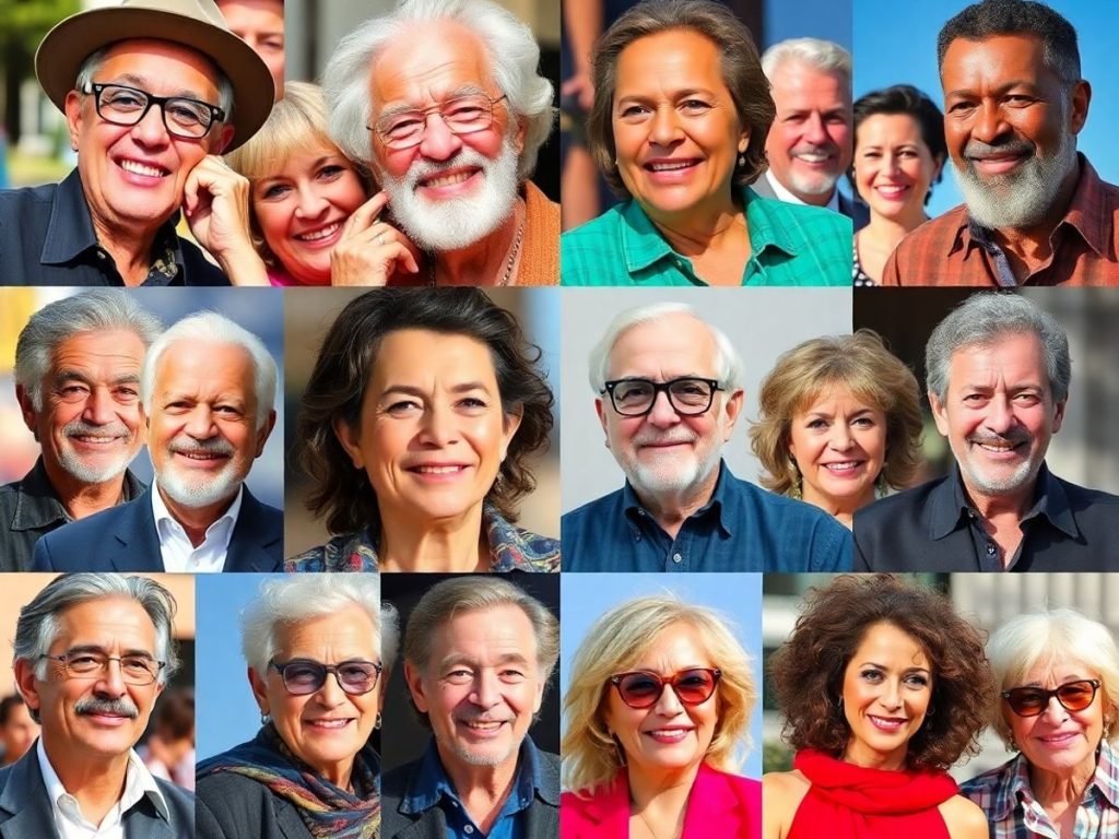 Documentare Celebrități: Descoperă Viețile Oamenilor Faimoși 1 Portrete vibrante ale vedetelor în ipostaze diverse.